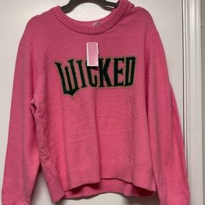 NWT: Wicked x Target Pink Cozy Sweater